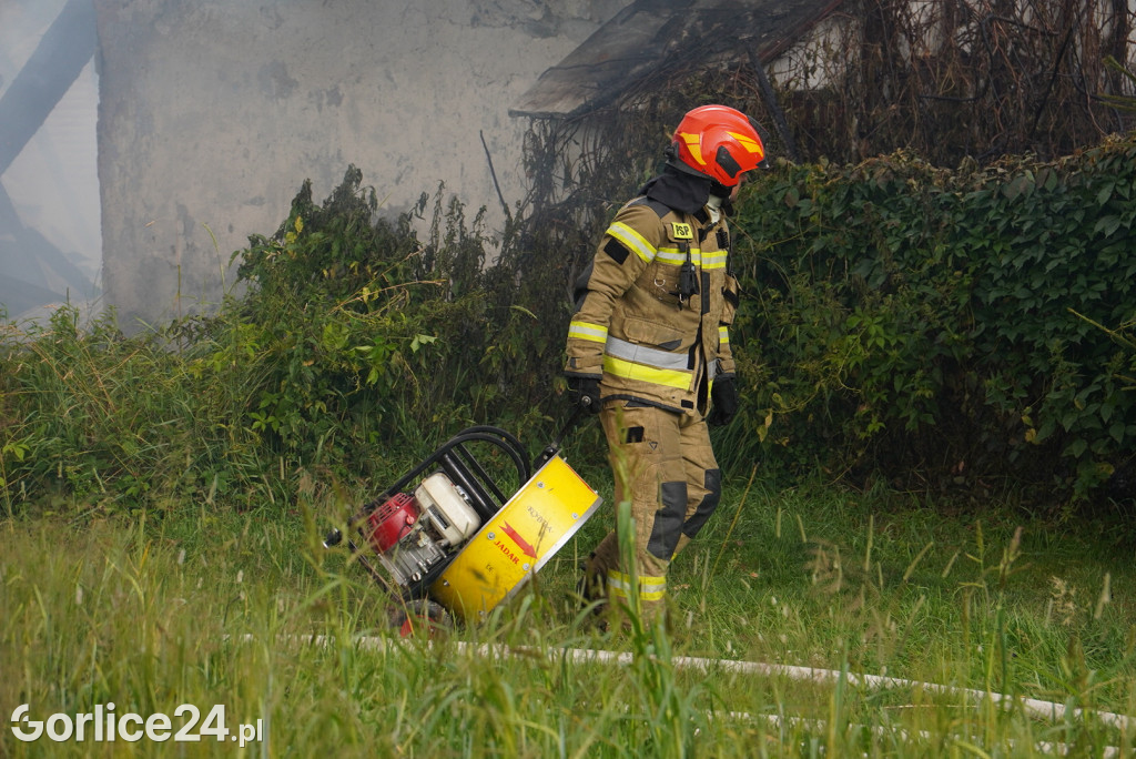 Pożar stodoły w Kobylance (30.06.)