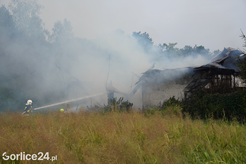 Pożar stodoły w Kobylance (30.06.)