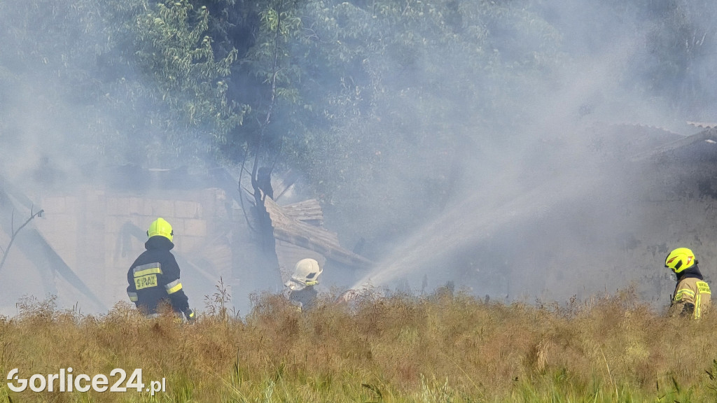 Pożar stodoły w Kobylance (30.06.)