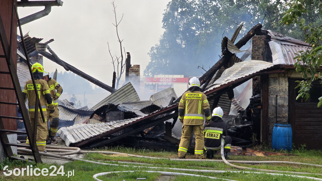 Pożar stodoły w Kobylance (30.06.)