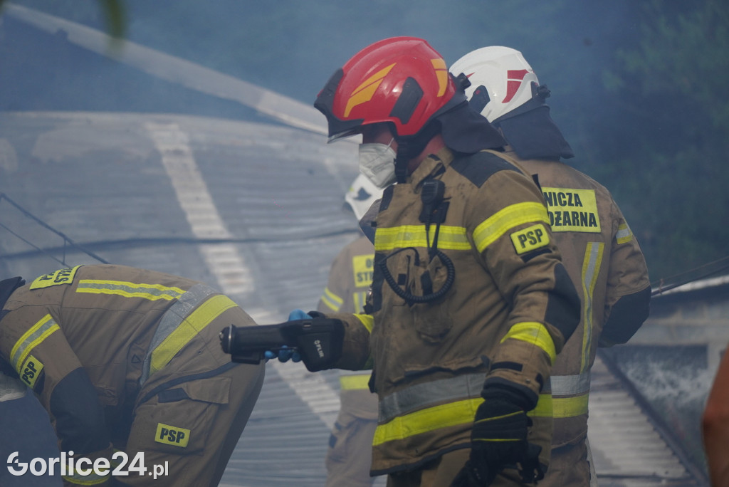 Pożar stodoły w Kobylance (30.06.)