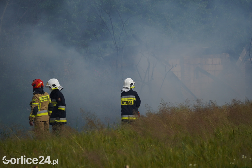 Pożar stodoły w Kobylance (30.06.)