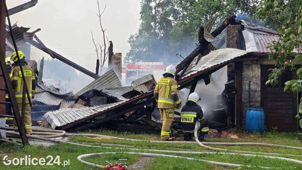 Pożar stodoły w Kobylance (30.06.)