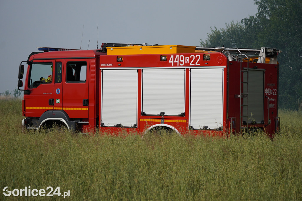 Pożar stodoły w Kobylance (30.06.)