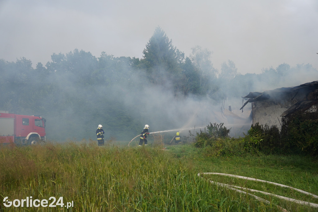 Pożar stodoły w Kobylance (30.06.)