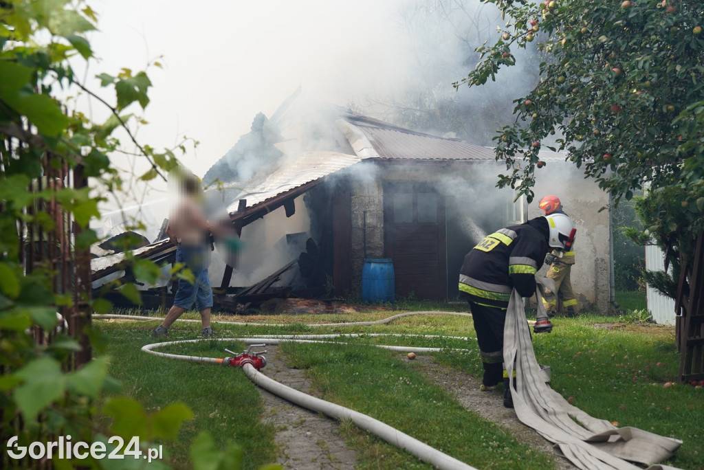 Pożar stodoły w Kobylance (30.06.)