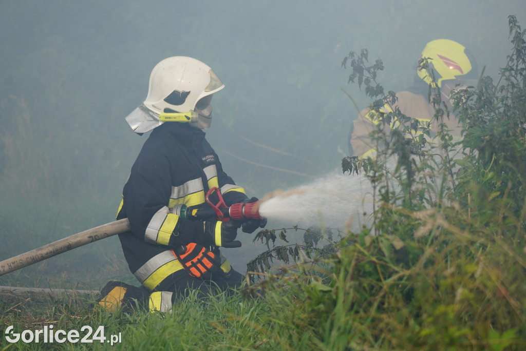 Pożar stodoły w Kobylance (30.06.)