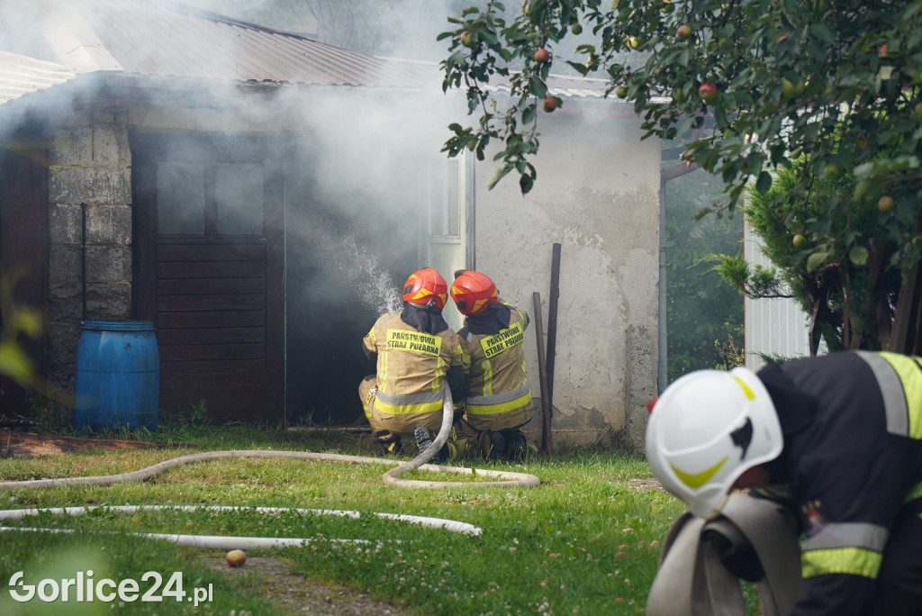 Pożar stodoły w Kobylance (30.06.)