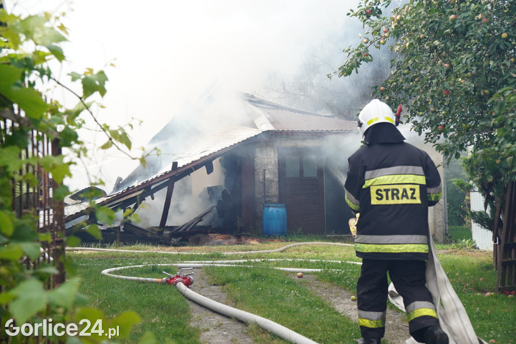 Pożar stodoły w Kobylance (30.06.)