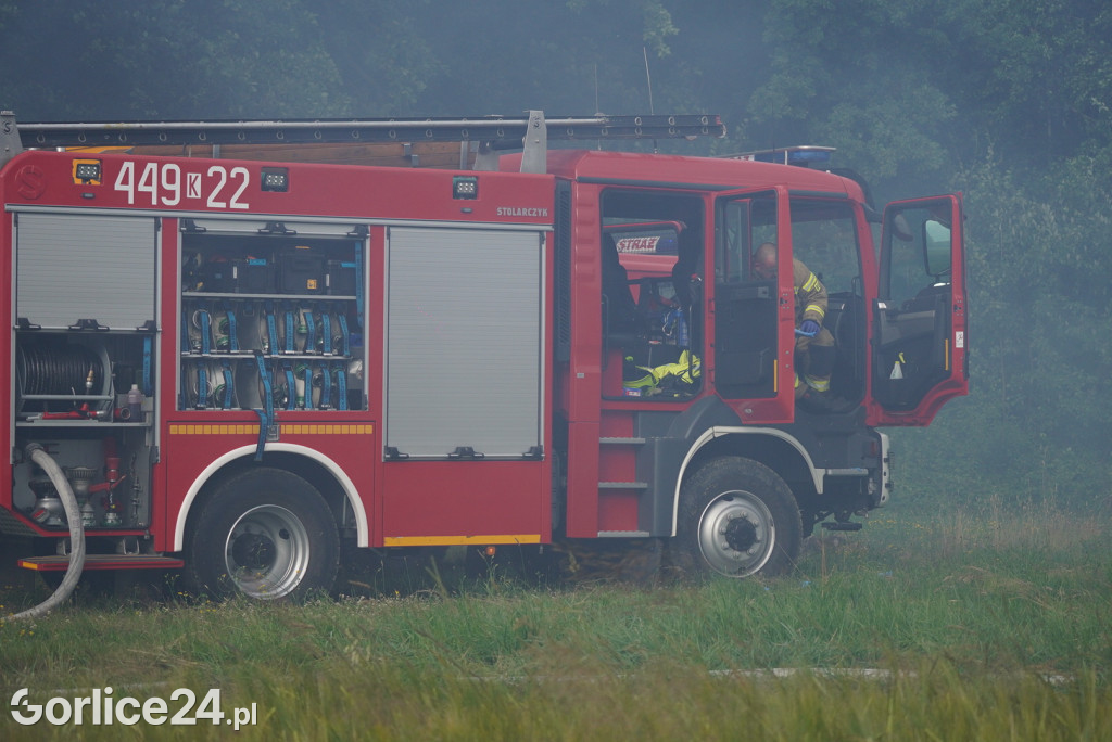 Pożar stodoły w Kobylance (30.06.)