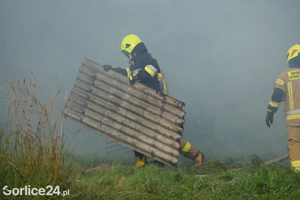 Pożar stodoły w Kobylance (30.06.)