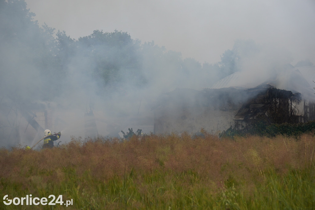 Pożar stodoły w Kobylance (30.06.)