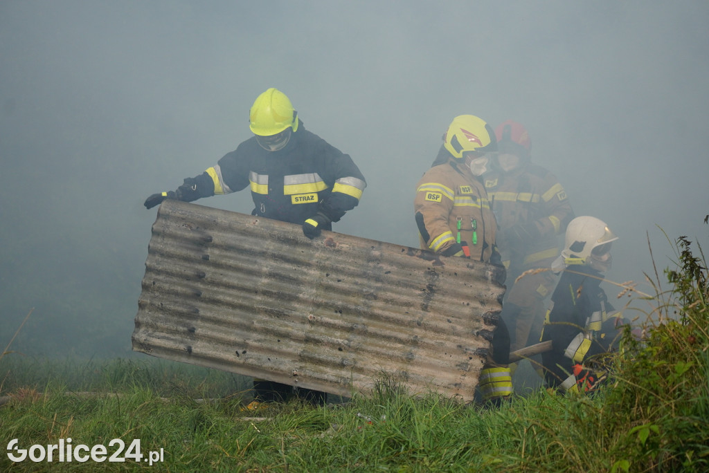 Pożar stodoły w Kobylance (30.06.)