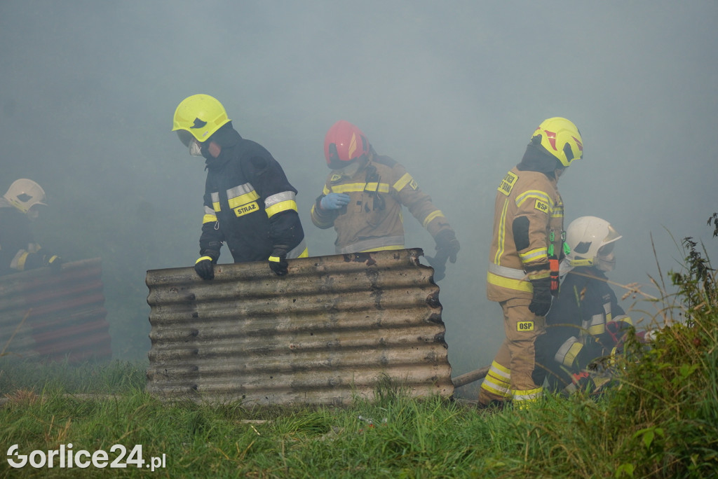 Pożar stodoły w Kobylance (30.06.)