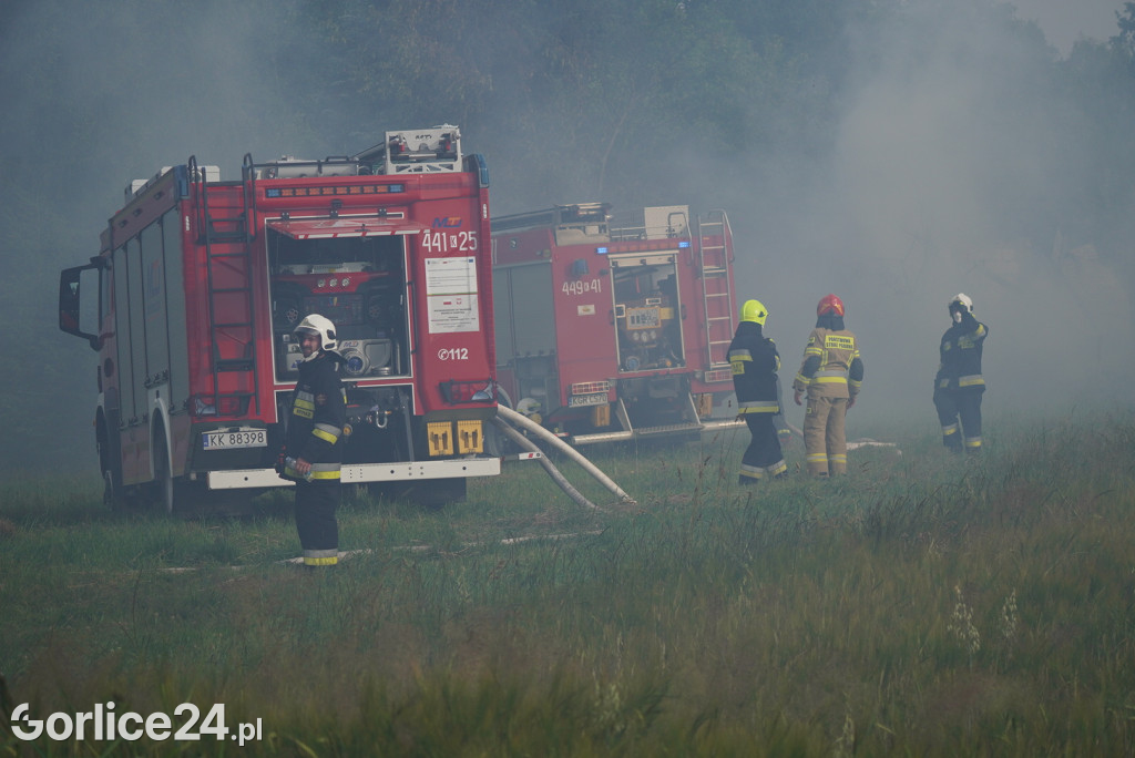 Pożar stodoły w Kobylance (30.06.)