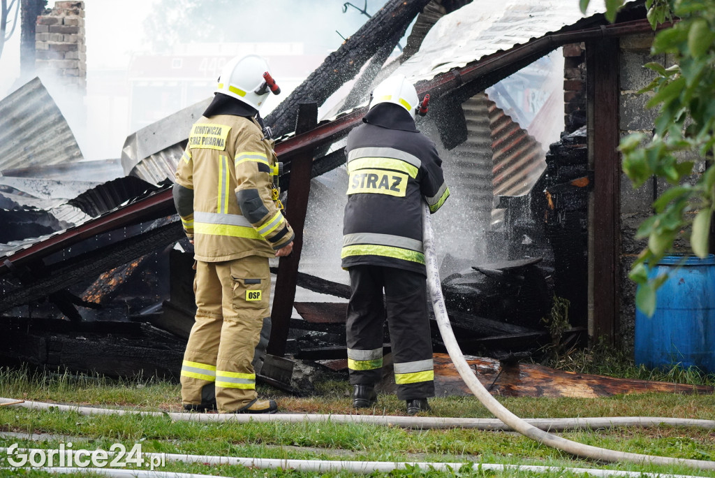 Pożar stodoły w Kobylance (30.06.)