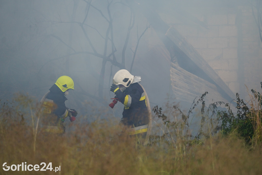 Pożar stodoły w Kobylance (30.06.)