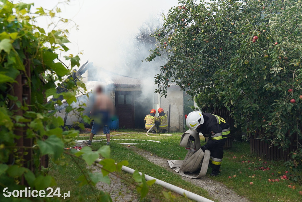 Pożar stodoły w Kobylance (30.06.)