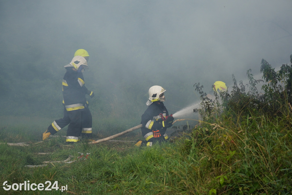 Pożar stodoły w Kobylance (30.06.)
