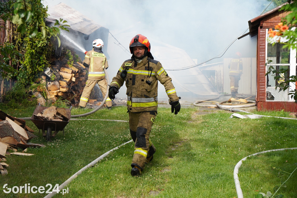 Pożar stodoły w Kobylance (30.06.)
