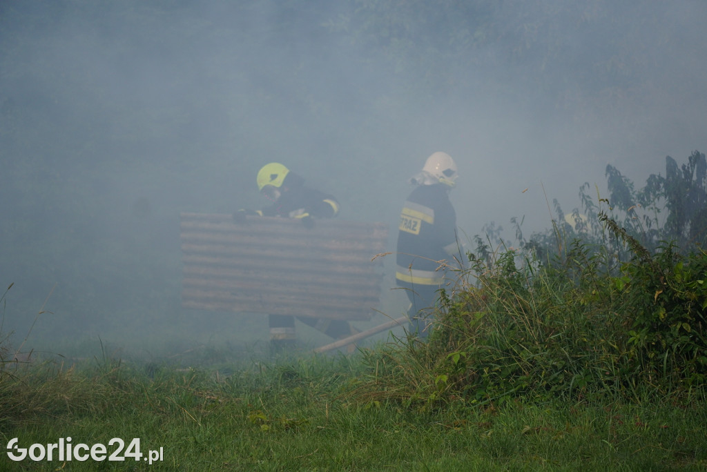 Pożar stodoły w Kobylance (30.06.)