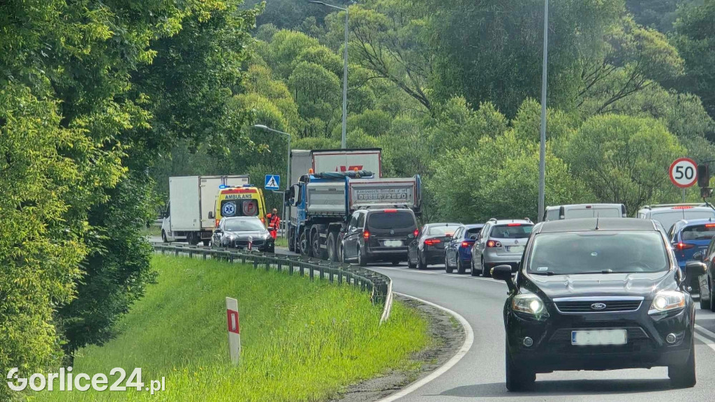 Gorlice. Kolizja dwóch samochodów (03.07)