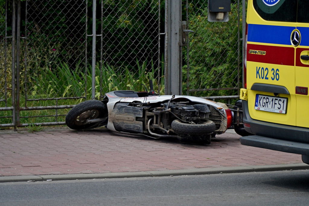 Kolizja na ul. Węgierskiej 12.07.