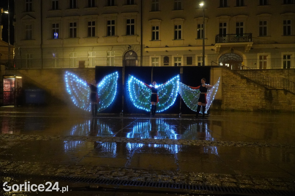 Gorlicki Flash Mob i pokaz Fire LED Show