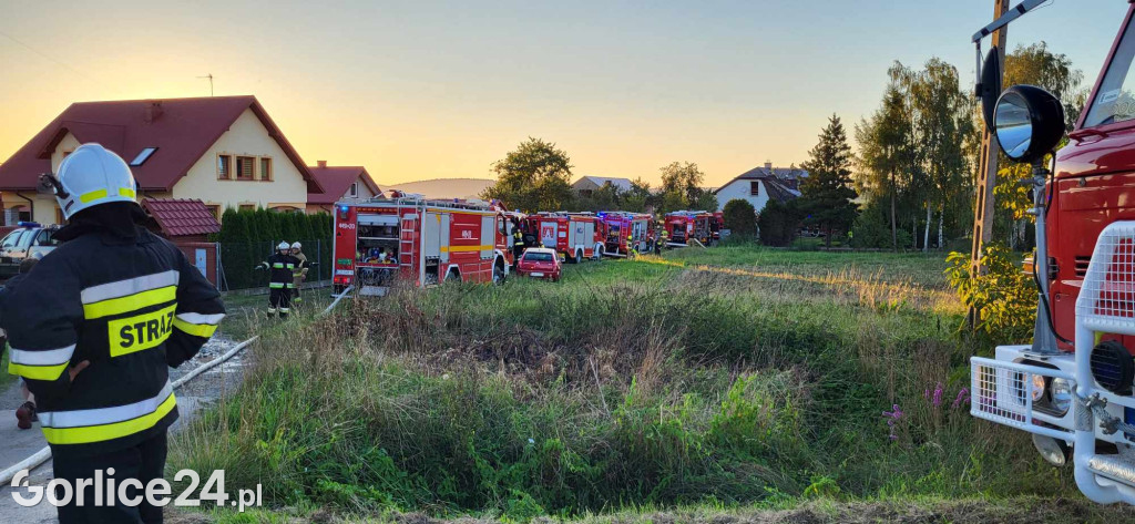 Pożar budynku w Libuszy (06.08.2024)