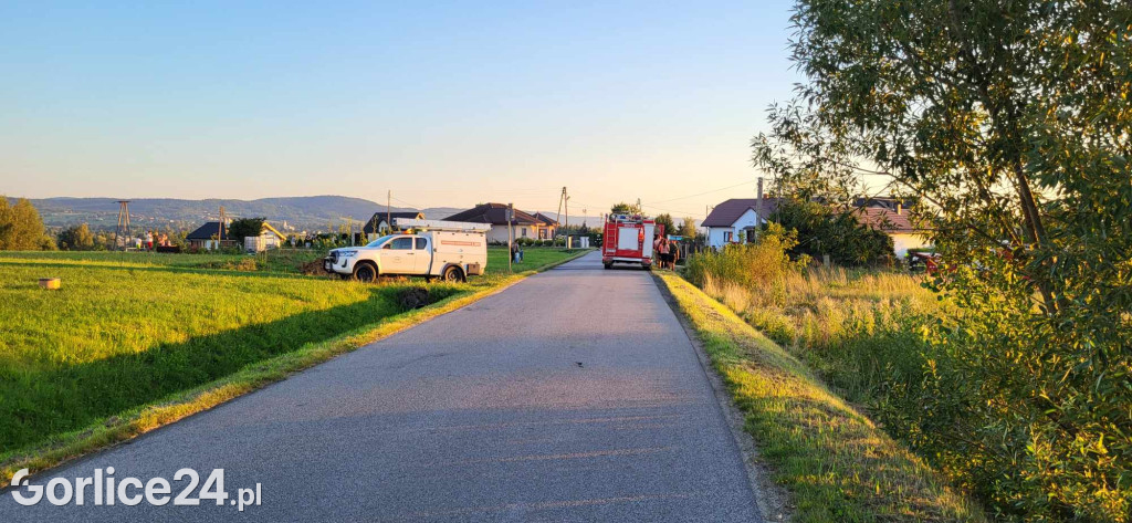 Pożar budynku w Libuszy (06.08.2024)