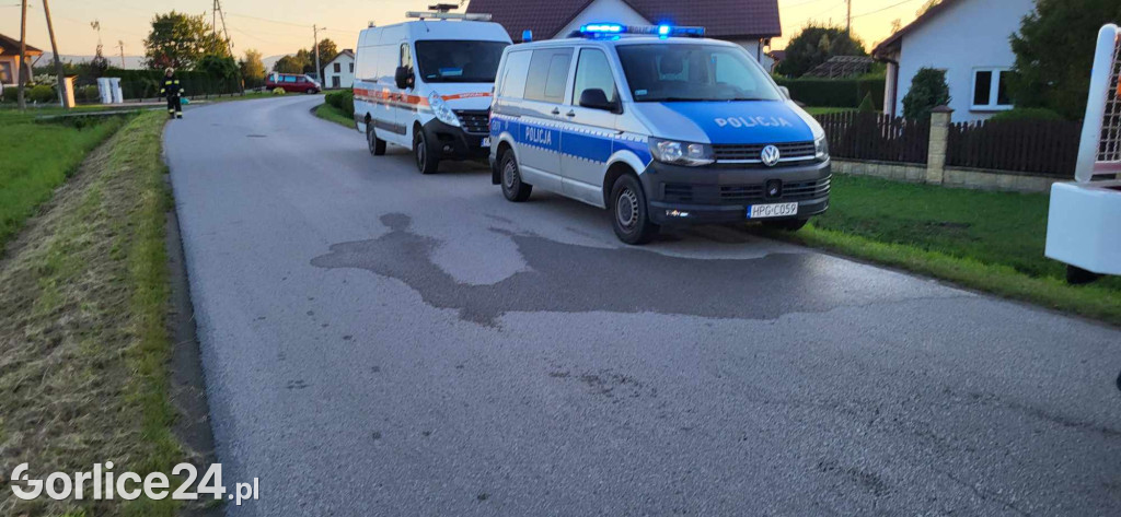 Pożar budynku w Libuszy (06.08.2024)