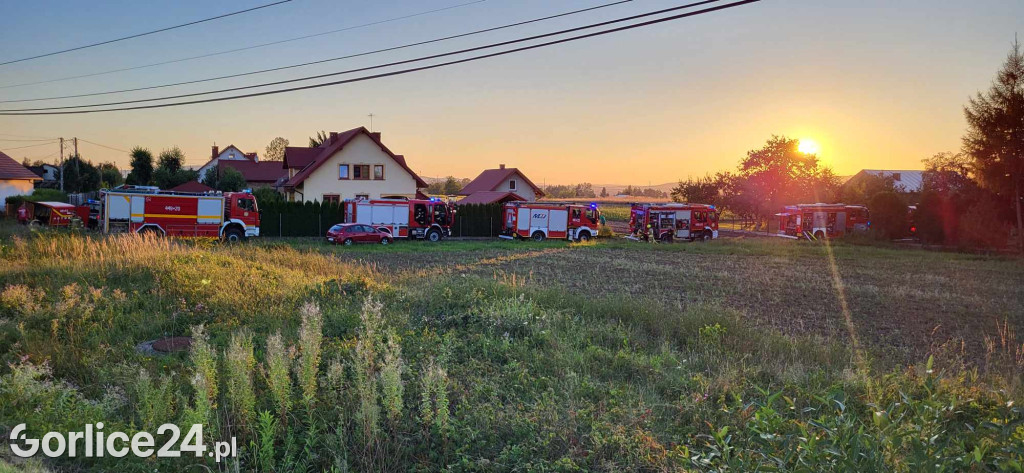 Pożar budynku w Libuszy (06.08.2024)