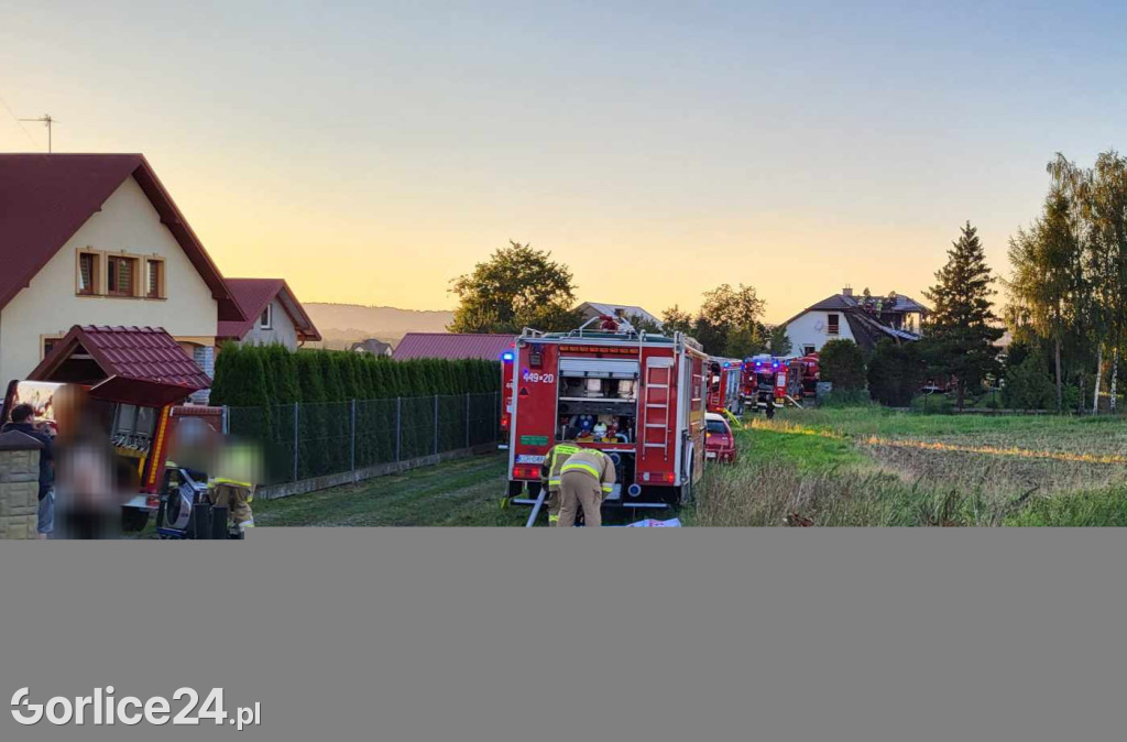 Pożar budynku w Libuszy (06.08.2024)