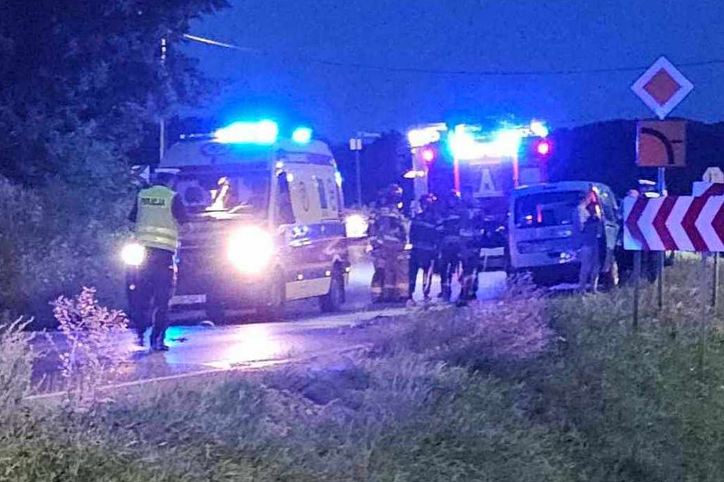 Zderzenie motocyklisty z osobówką (08.08.)