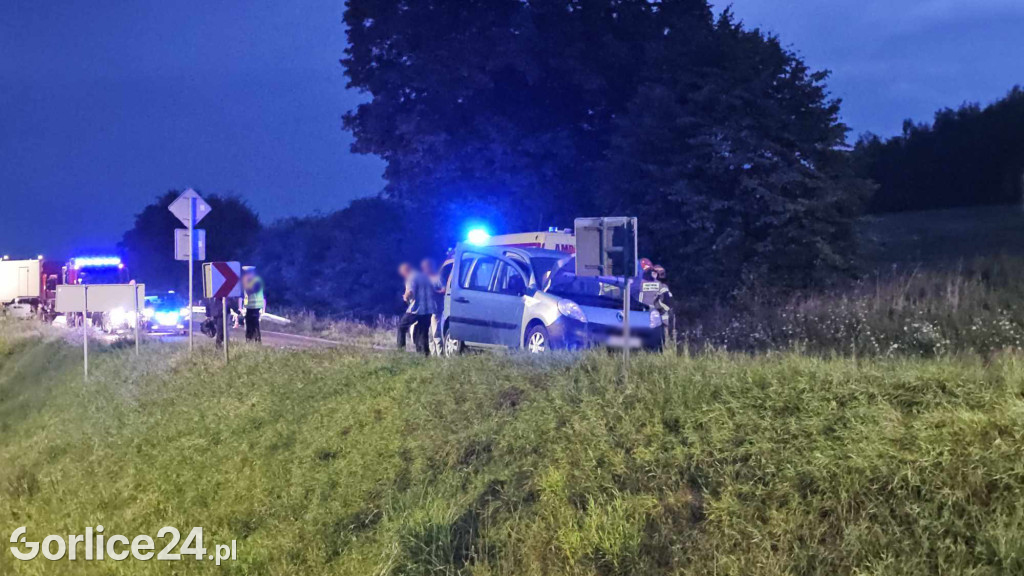 Zderzenie motocyklisty z osobówką (08.08.)