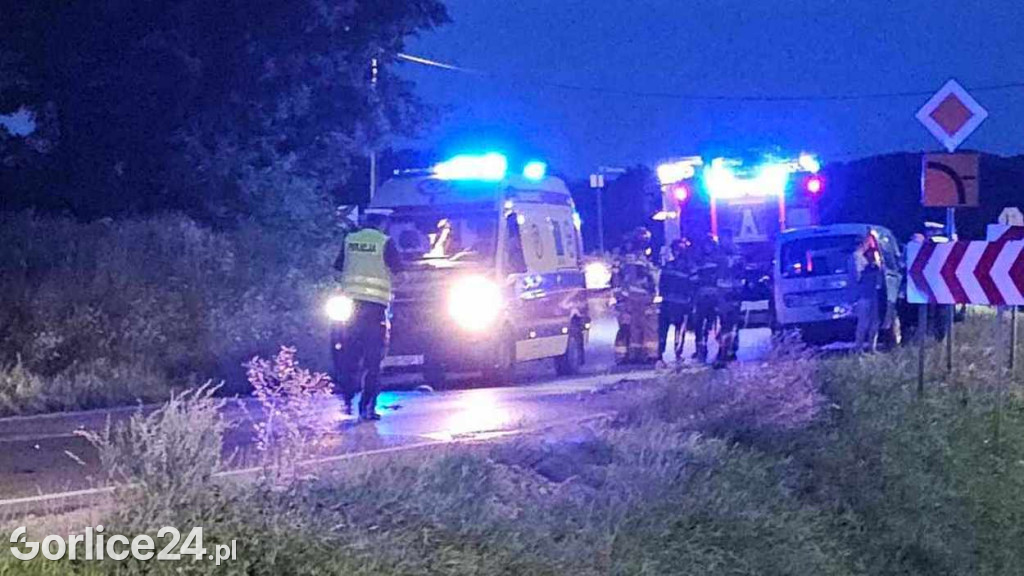 Zderzenie motocyklisty z osobówką (08.08.)