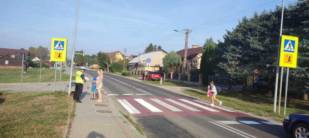 Bezpieczna droga do szkoły w powiecie gorlickim