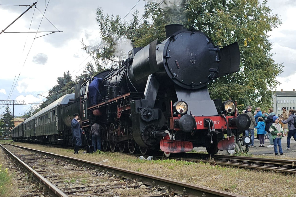 Pociąg retro w Gorlicach (29.09.)