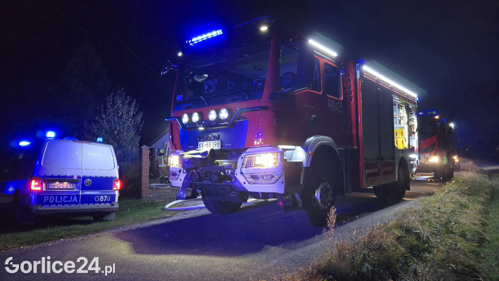 Pożar domu w Libuszy (27.10.)