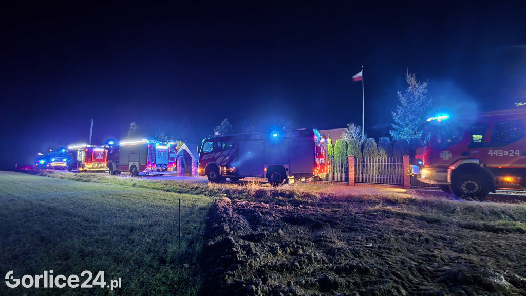 Pożar domu w Libuszy (27.10.)