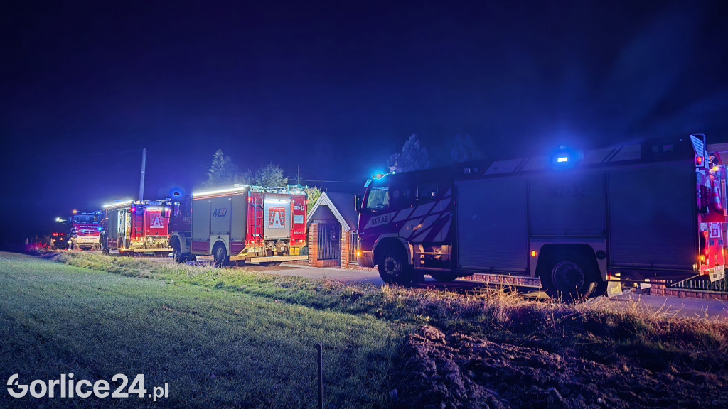Pożar domu w Libuszy (27.10.)