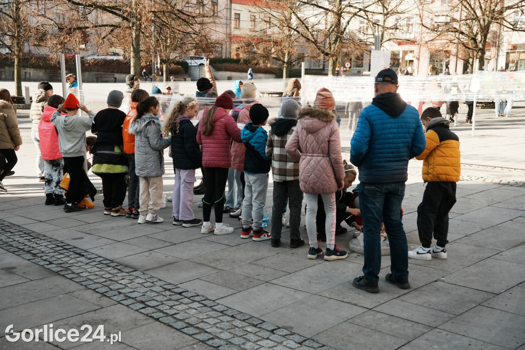 Happening na gorlickim Rynku 