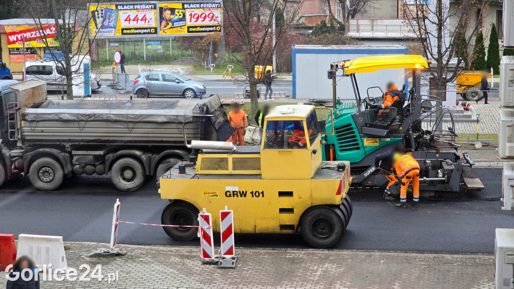 Remont ulicy Bieckiej (24.11.)