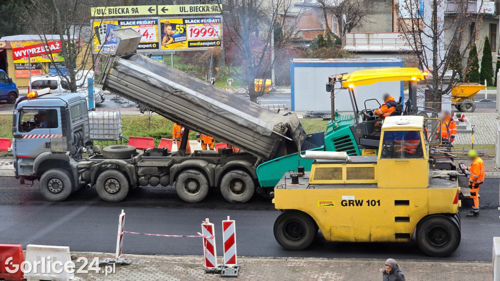 Remont ulicy Bieckiej (24.11.)