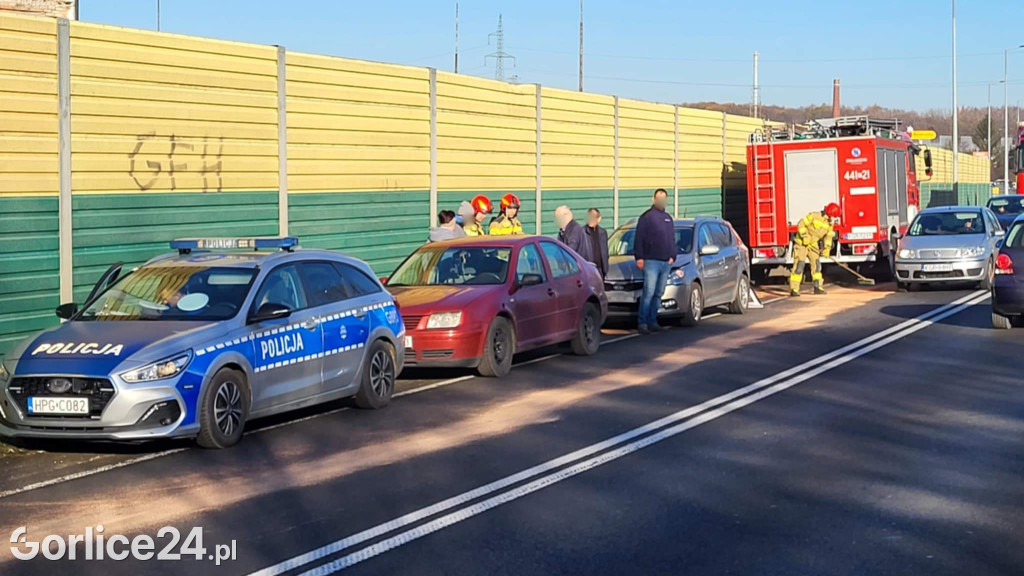 Kolizja na gorlickiej obwodnicy (26.11)