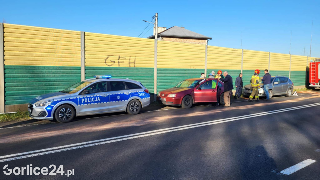 Kolizja na gorlickiej obwodnicy (26.11)