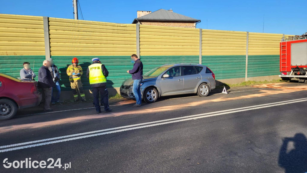 Kolizja na gorlickiej obwodnicy (26.11)
