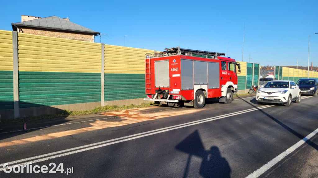 Kolizja na gorlickiej obwodnicy (26.11)