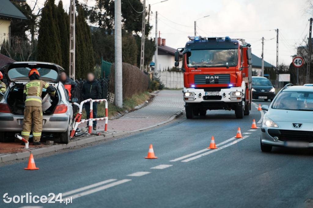 Kolizja na ul. Sikorskiego (21.12.)