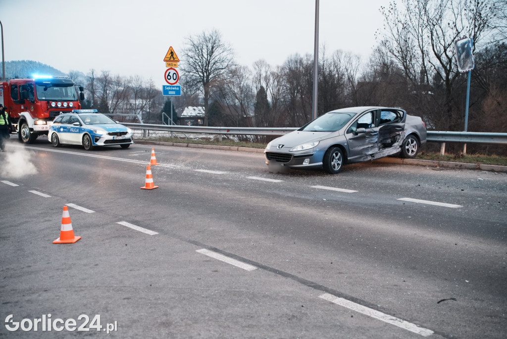 Wypadek w Sękowej (27.12)